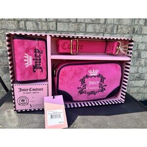 Juicy Couture Free Love Heritage Slim Camera Bag 3-Piece Crossbody Set NWT Pink